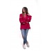 Embroidered Blouse "Ornaments Raspberry" handmade